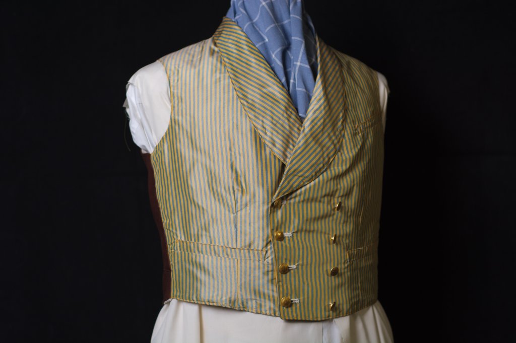 Silk 1860s Victorian waistcoat.